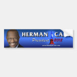Herman Cain President 2012 Bumper Sticker