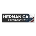 Herman Cain President 2012 - Dark Bumper Sticker