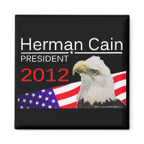 Herman Cain - President 2012 Fridge Magnets