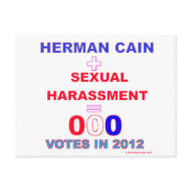 Herman Cain + Sex Harassment = ooo Votes Post Cards