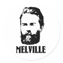 Herman Melville Round Sticker