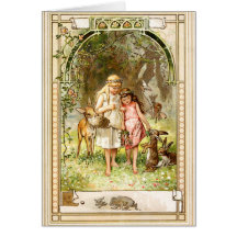 Hermann Vogel - Snow White and Rose Red Greeting Cards