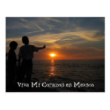 Hermanos al Atardecer; Mexico Souvenir Post Card