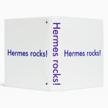 Hermes rocks! 3 ring binders