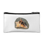 Hermit Crab on Sand Coming out of shell Cosmetic Bags