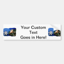 Hermit Crab Star Christmas Tree Design Bumper Stickers