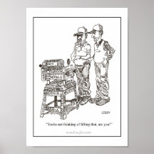 Hernia Cartoon Poster