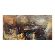 Hero And Leander'S Farewell By Turner Joseph Mallo Custom Photo Card