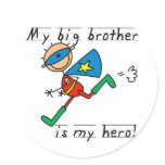 Hero Big Brother Tshirts and Gifts Stickers