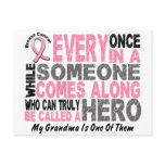 HERO COMES ALONG 1 Grandma BREAST CANCER T-Shirts