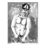 Hero Fireman Postcard