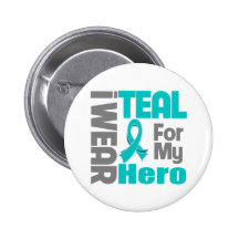 Hero - Teal Ribbon Ovarian Cancer Support Buttons