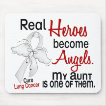 Heroes Become Angels Aunt Lung Cancer Mousepad