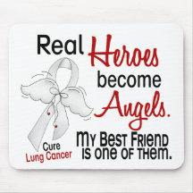 Heroes Become Angels Best Friend Lung Cancer Mousepad