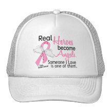 Heroes Become Angels Breast Cancer Mesh Hats