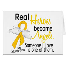 Heroes Become Angels Childhood Cancer Card