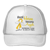 Heroes Become Angels Childhood Cancer Mesh Hat