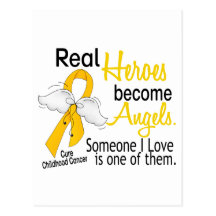 Heroes Become Angels Childhood Cancer Post Cards