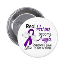 Heroes Become Angels Cystic Fibrosis Buttons