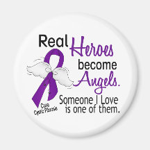 Heroes Become Angels Cystic Fibrosis Fridge Magnet