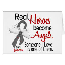 Heroes Become Angels Diabetes Greeting Card