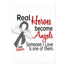 Heroes Become Angels Diabetes Postcard