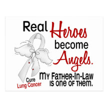 Heroes Become Angels Father-In-Law Lung Cancer Post Cards