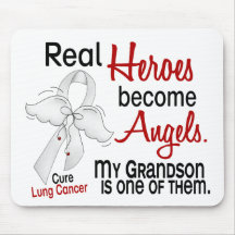 Heroes Become Angels Grandson Lung Cancer Mousepad