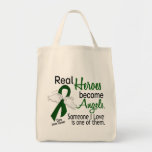 Heroes Become Angels Liver Cancer Tote Bag