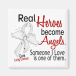 Heroes Become Angels Lung Cancer Fridge Magnets