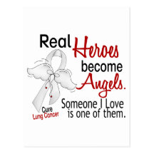 Heroes Become Angels Lung Cancer Post Cards