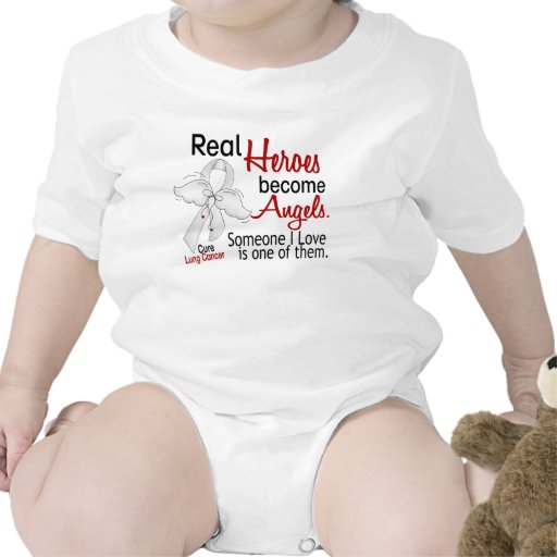 Heroes Become Angels Lung Cancer Tshirts