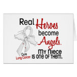 Heroes Become Angels Niece Lung Cancer Greeting Card