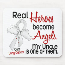 Heroes Become Angels Uncle Lung Cancer Mouse Pads