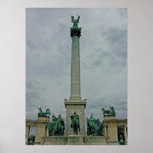 Heroes Square Column, Budapest(3) Poster
