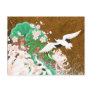 Heron and Dahlia - Japanese Design Postcard
