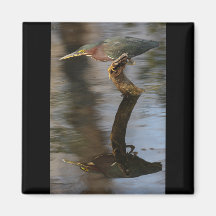 heron fridge magnet