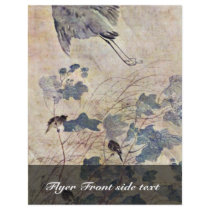 Heron Over A Mallow By Goshun Matsumura (Best Qual Flyer Design