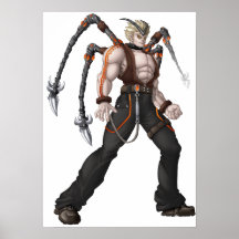 Héros d'Anime de mutant Affiche
