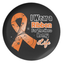Héros de ruban de Cancer de rein dans ma vie Assiette
