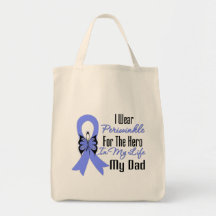 Héros oesophagien de ruban de Cancer mon papa Sac Fourre-tout