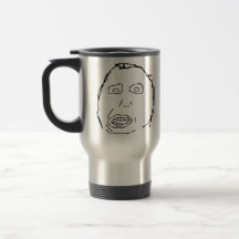 Herp Derp Idiot Rage Face Meme Coffee Mugs