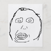 Herp Derp Idiot Rage Face Meme Flyer