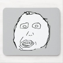 Herp Derp Idiot Rage Face Meme Mouse Pads