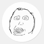 Herp Derp Idiot Rage Face Meme Stickers