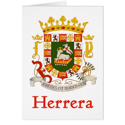 Herrera Shield of Puerto Rico Greeting Cards by NameGame