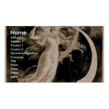 Herrmann, 'Maid of the Moon' Vintage Theatre Business Card Template