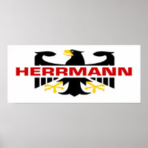 Herrmann Surname Print