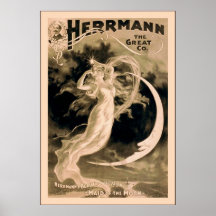 Herrmann the Great Co. ~ 1898 ~ Vintage Magician Posters