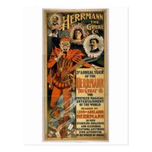 Herrmann the Great Co. Retro Theatre Post Card